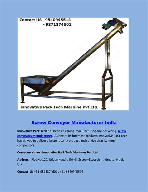 screw conveyor manufacturer in indore|Screw Conveyor In Indore .